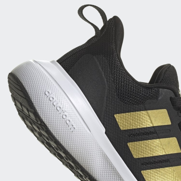 Tênis Preto Adidas Fortarun 2.0 Cloudfoam Com Cadarço