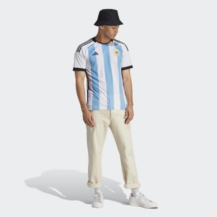 Adidas Argentina 22 Camisa Casa Branca