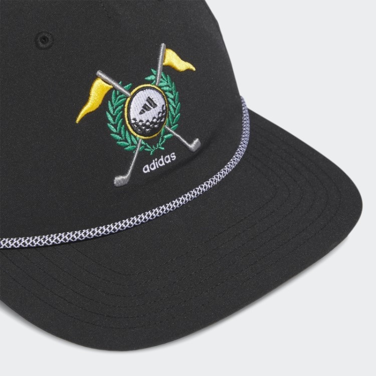 Chapéu Retrô Adidas Preto Com Cinco Painéis