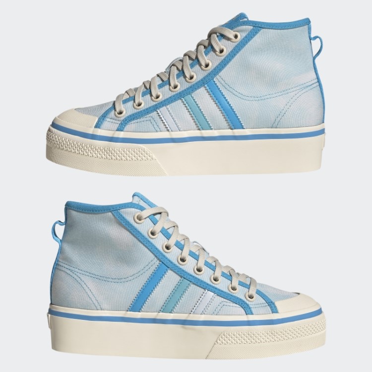 Tênis Nizza Plataforma Branco Fashion Adidas Nizza