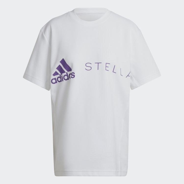 Camiseta Branca Adidas By Stella Mccartney Logo Quente