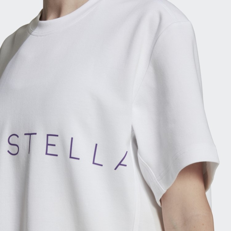 Camiseta Branca Adidas By Stella Mccartney Logo Quente