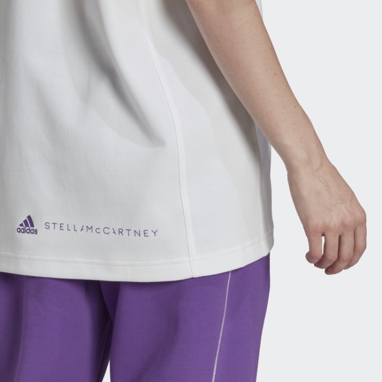 Camiseta Branca Adidas By Stella Mccartney Logo Quente