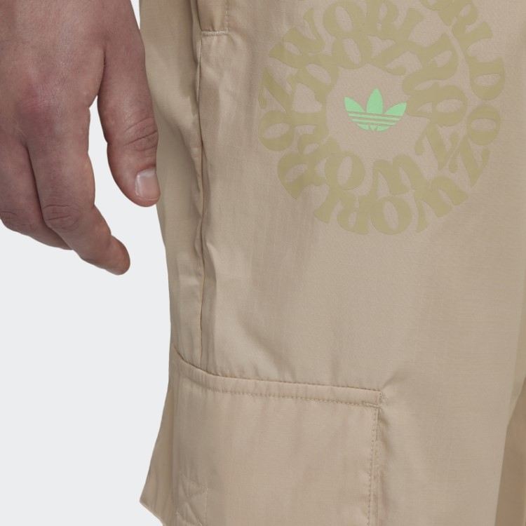 Calça Cargo Ozworld Com Estampa Bege Adidas
