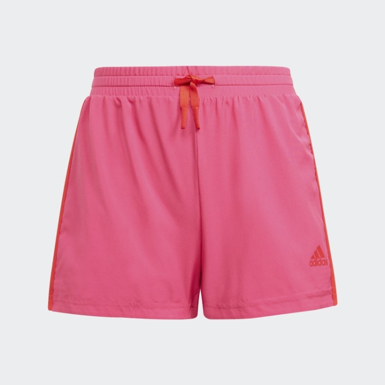 Adidas Projetado Para Mover Shorts De 3 Listras Real Magenta Quente