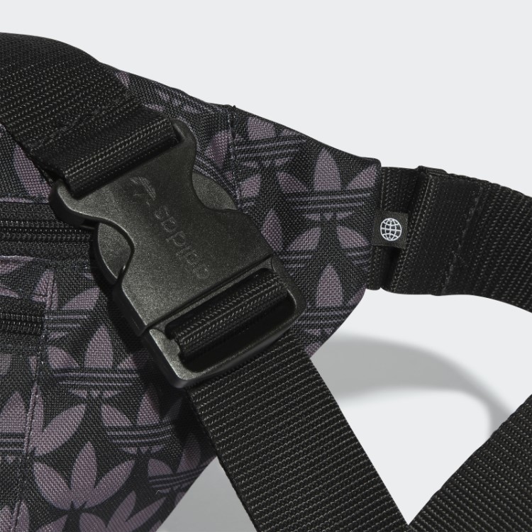 Bolsa De Cintura Monograma Preta Adidas