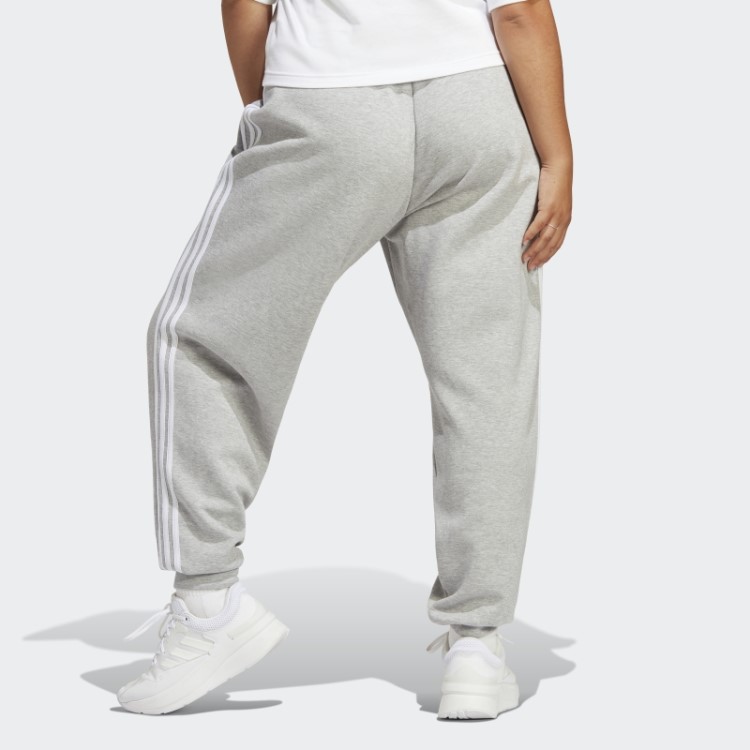 Future Icons Calça Regular Com As Três Listras (tamanho Grande) Adidas Cinza Médio Elegante
