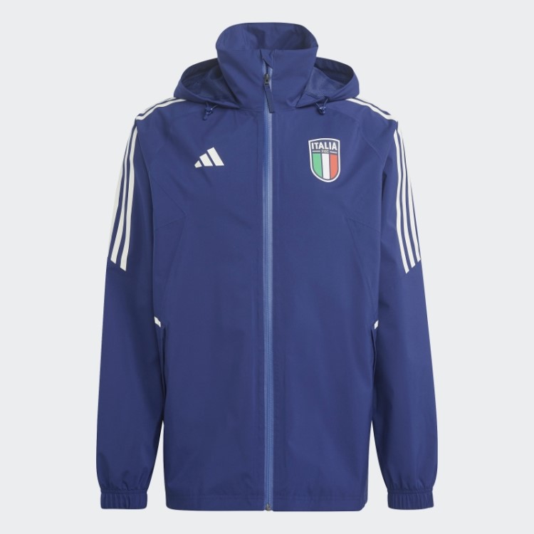 Jaqueta De Chuva Azul Escuro Italia Condivo 23 Adidas