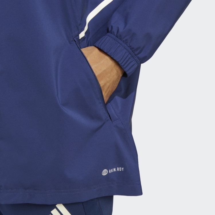 Jaqueta De Chuva Azul Escuro Italia Condivo 23 Adidas