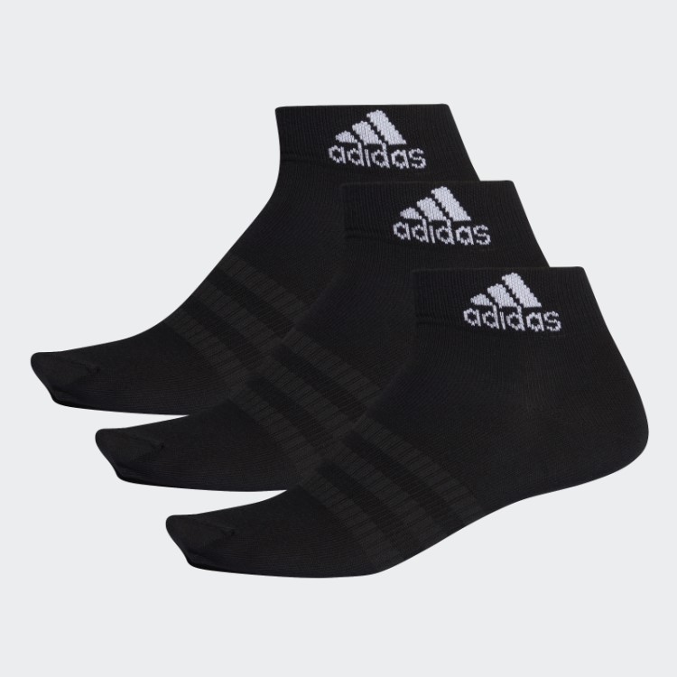 Meias Pretas Adidas 3 Pares
