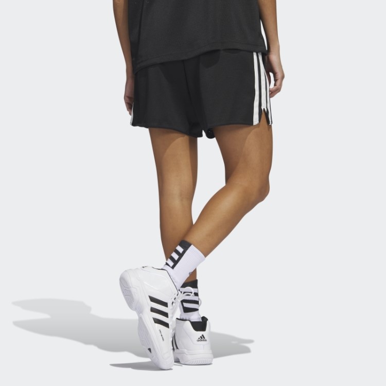 Bermuda De Basquete Adidas Select 3 Listras Preta