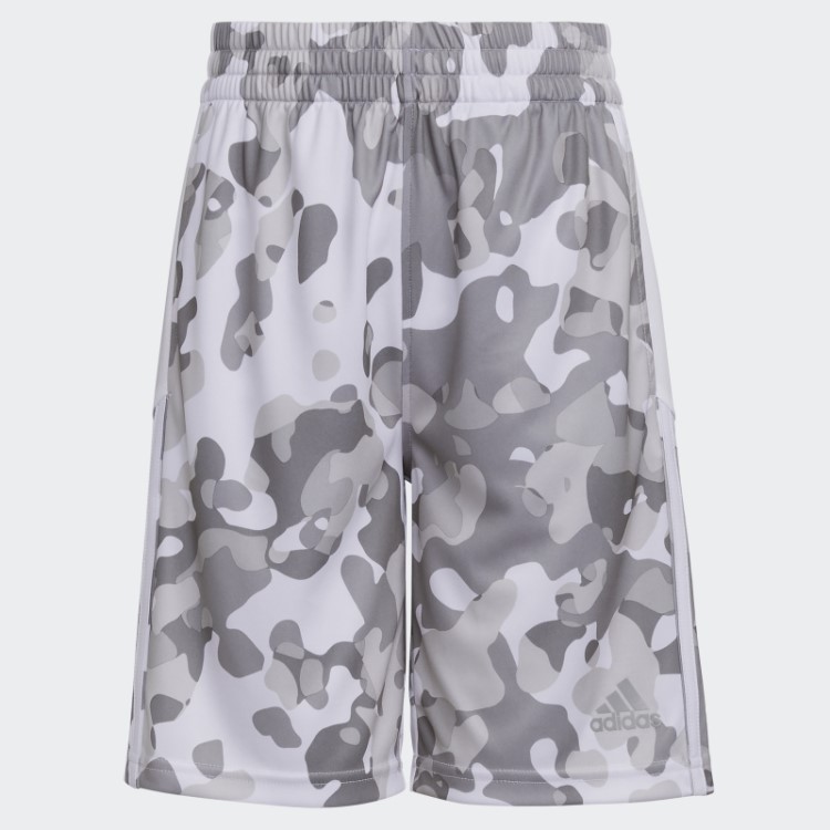 Short Camuflado Com Estampa Allover Branco Adidas