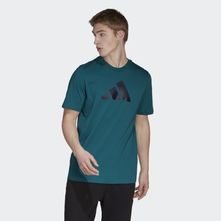 Teal Future Icons Camiseta Com Logo Adidas