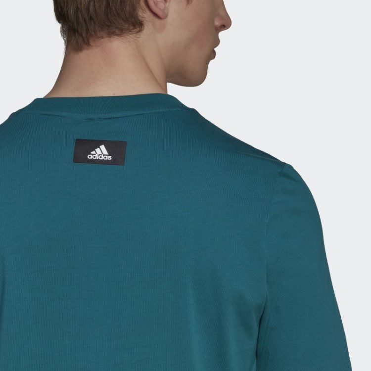 Teal Future Icons Camiseta Com Logo Adidas