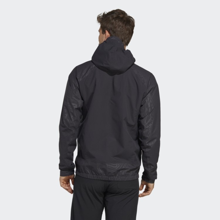 Jaqueta De Chuva Preta Adidas Terrex Utilitas Rain.rdy De 2,5 Camadas