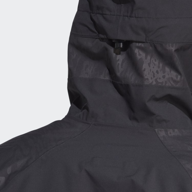 Jaqueta De Chuva Preta Adidas Terrex Utilitas Rain.rdy De 2,5 Camadas