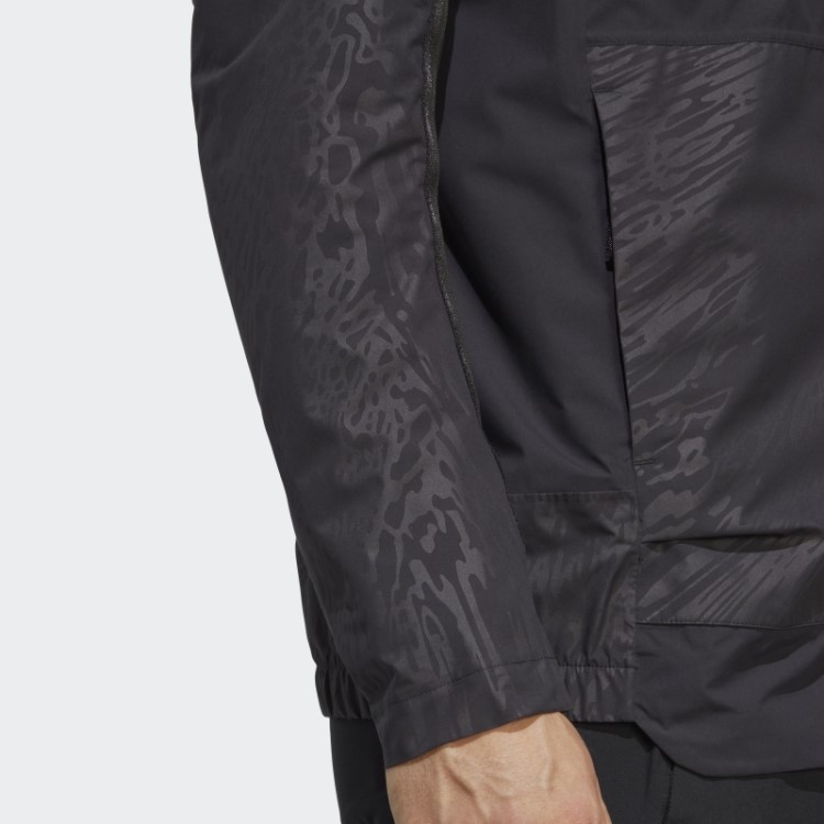 Jaqueta De Chuva Preta Adidas Terrex Utilitas Rain.rdy De 2,5 Camadas