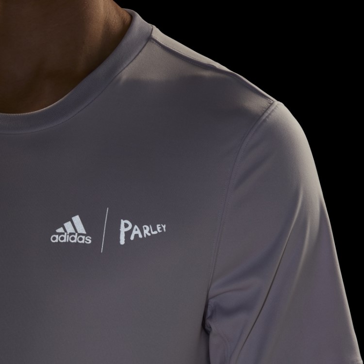 Camiseta De Corrida Adidas X Parley Hot Dawn Prateado