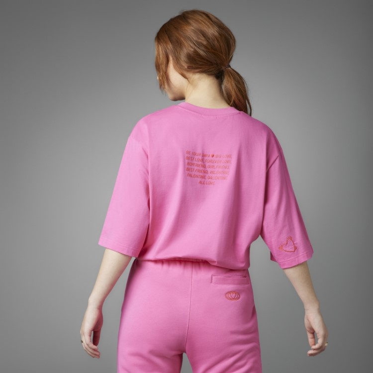 Camiseta Dia Dos Namorados Magenta Adidas