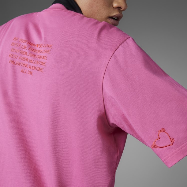 Camiseta Dia Dos Namorados Magenta Adidas