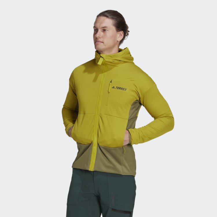 Adidas Terrex Zupahike Jaqueta De Lã Com Capuz Verde-oliva