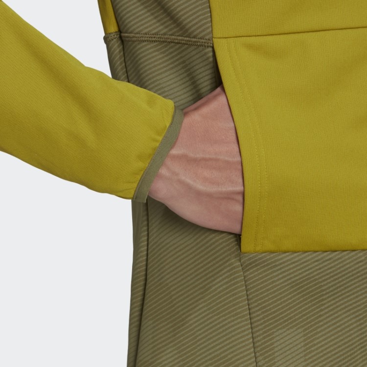 Adidas Terrex Zupahike Jaqueta De Lã Com Capuz Verde-oliva