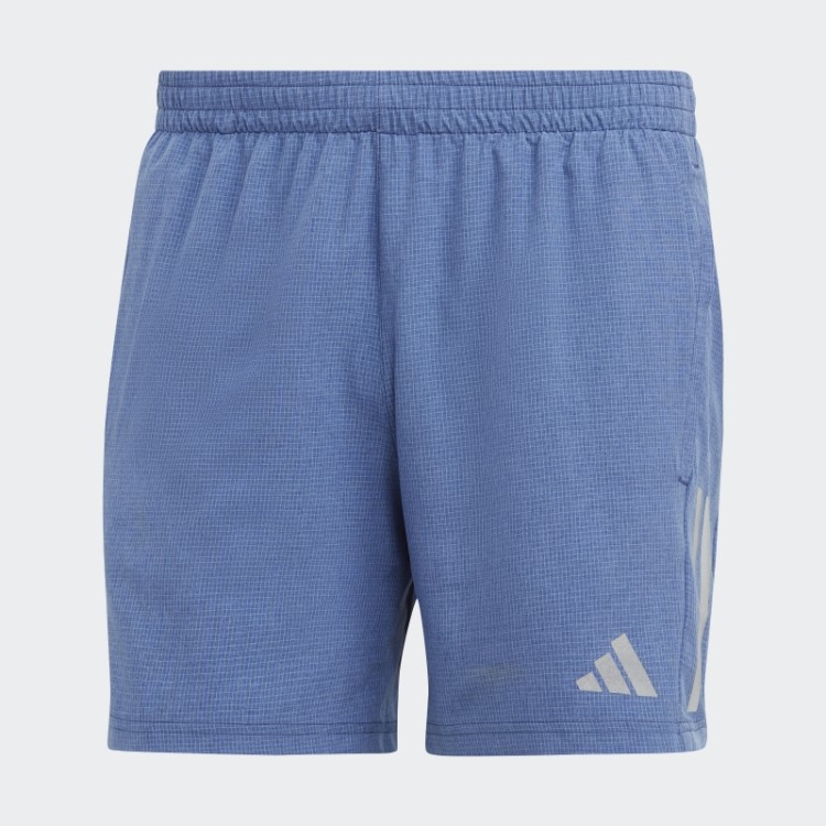 Bermuda Adidas Own The Run Heather Azul Escuro Melange