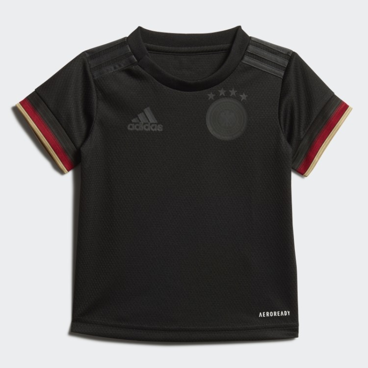 Kit De Bebê Alemanha Away Adidas Preto