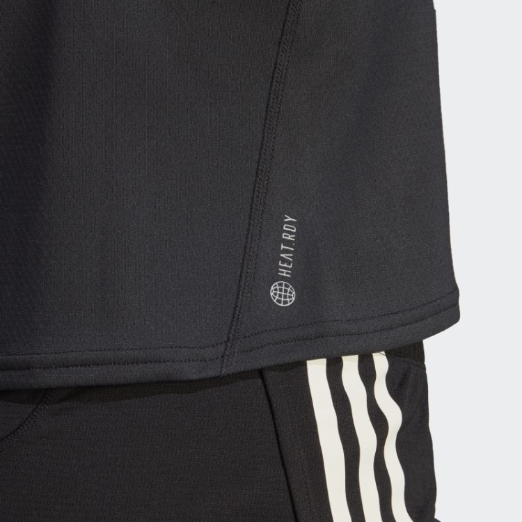 Camiseta Preta X-city Running Heat.rdy Adidas