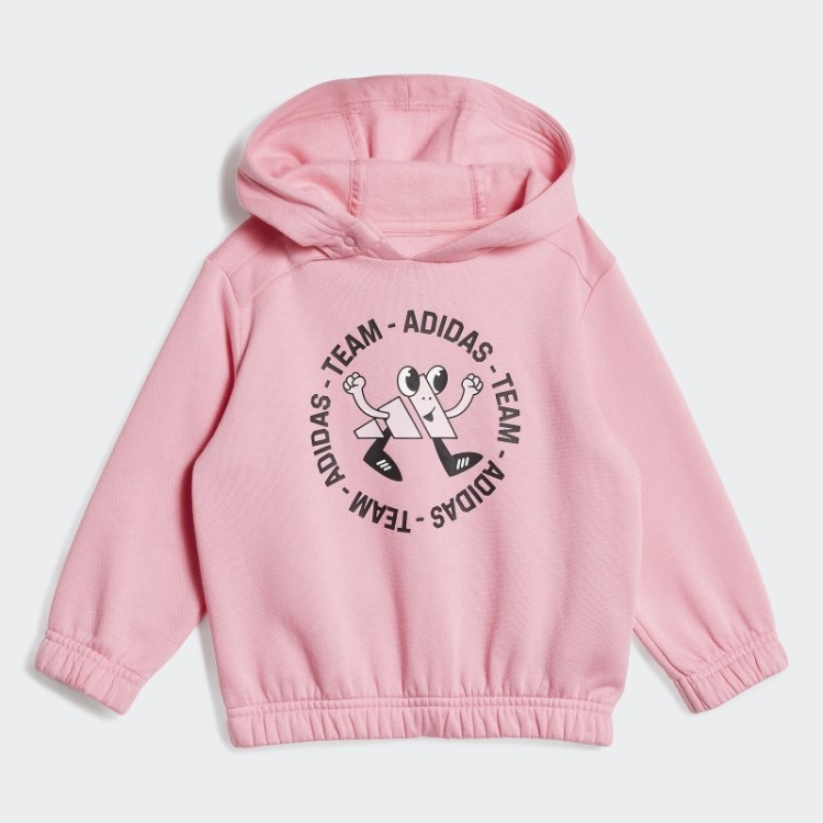 Conjunto De Jogger De Lã Oversized Adidas Rosa Da Equipe (gênero Neutro) Moda