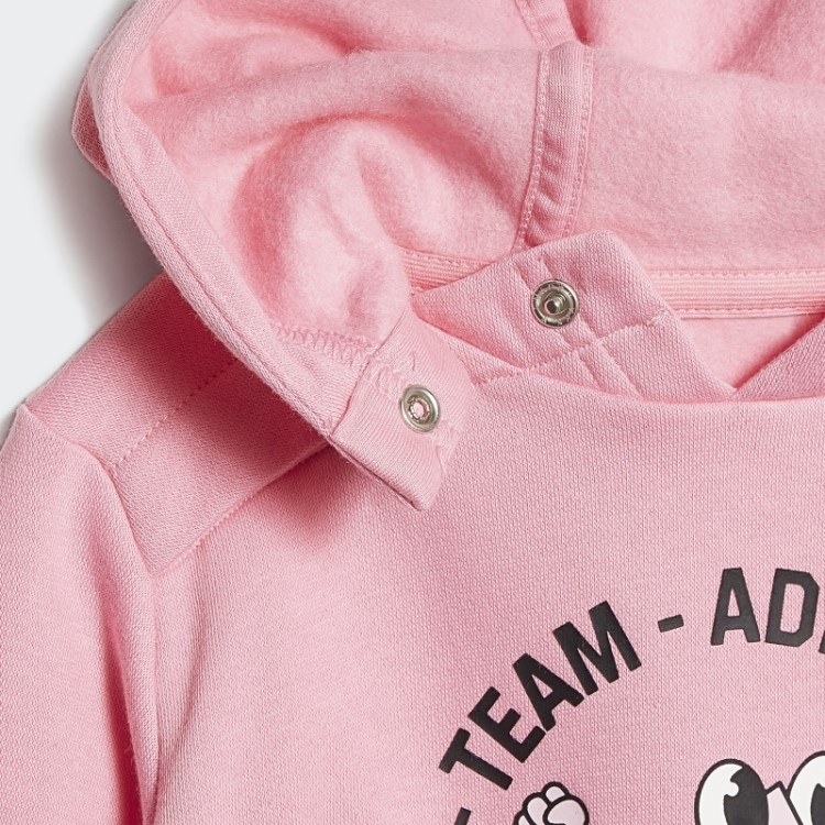 Conjunto De Jogger De Lã Oversized Adidas Rosa Da Equipe (gênero Neutro) Moda