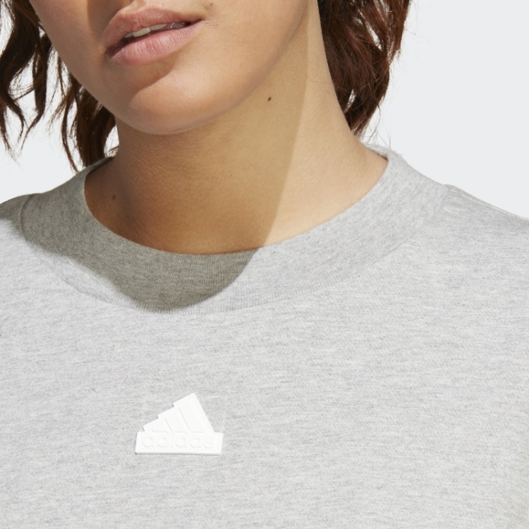 Future Icons Camiseta Com As Três Listras (tamanho Grande) Cinza Médio Adidas