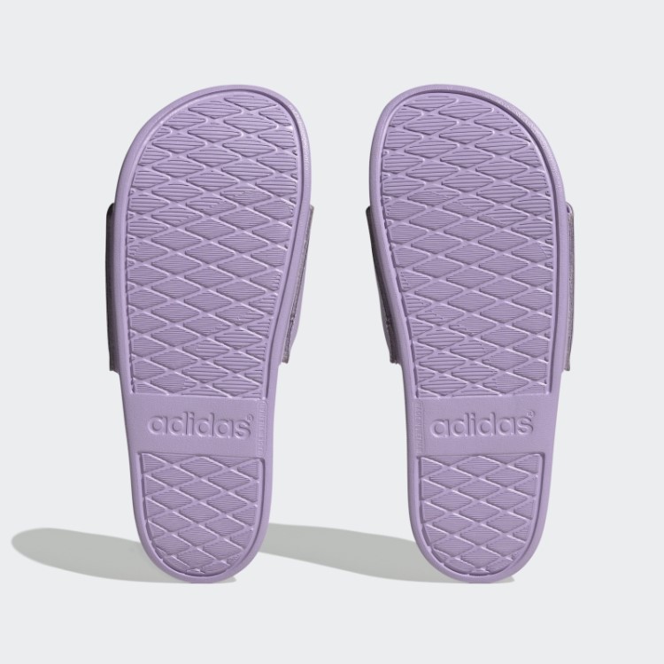Sandália Adidas Adilette Comfort Com Brilho Roxo