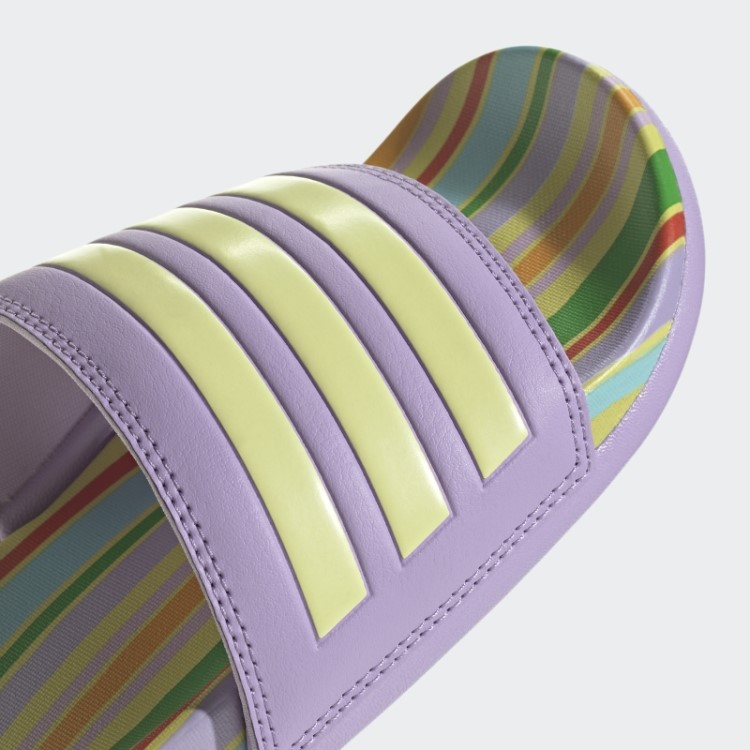 Sandália Adidas Adilette Comfort Com Brilho Roxo