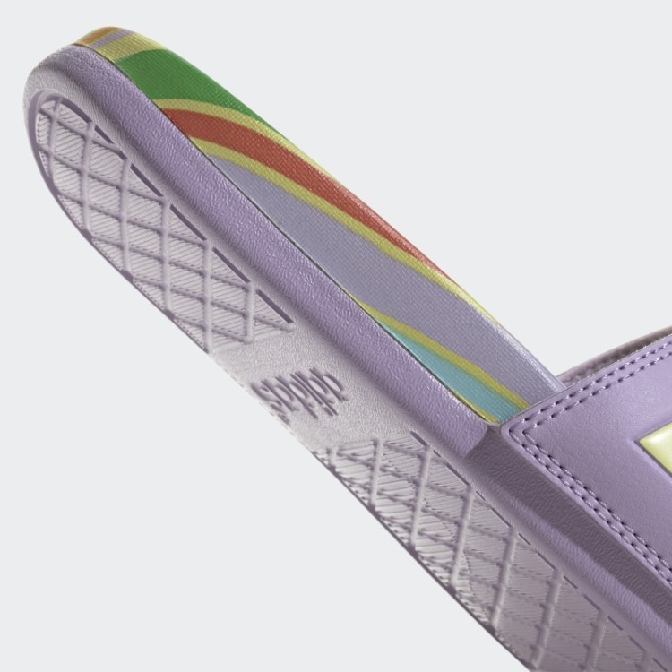 Sandália Adidas Adilette Comfort Com Brilho Roxo