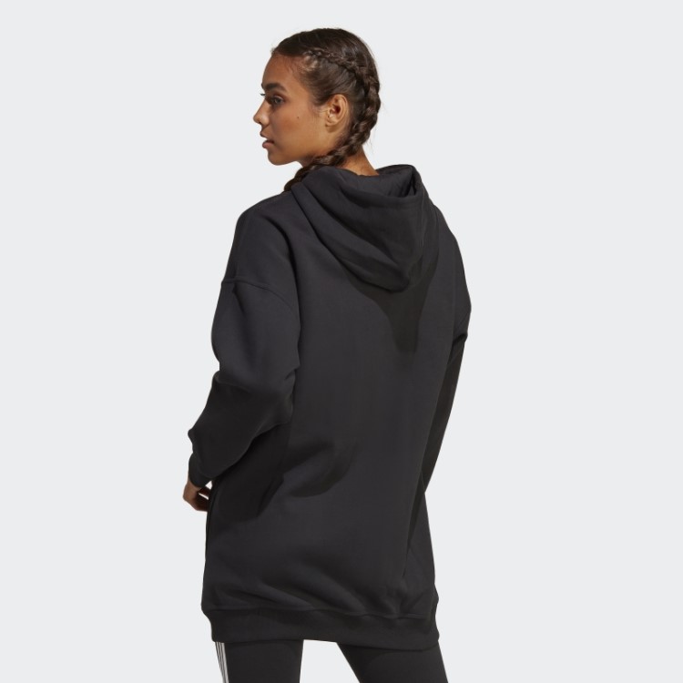 Moletom Com Capuz De Lã Preto Adidas