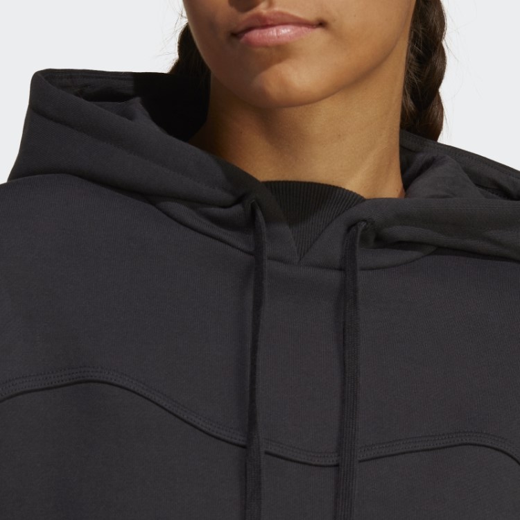 Moletom Com Capuz De Lã Preto Adidas