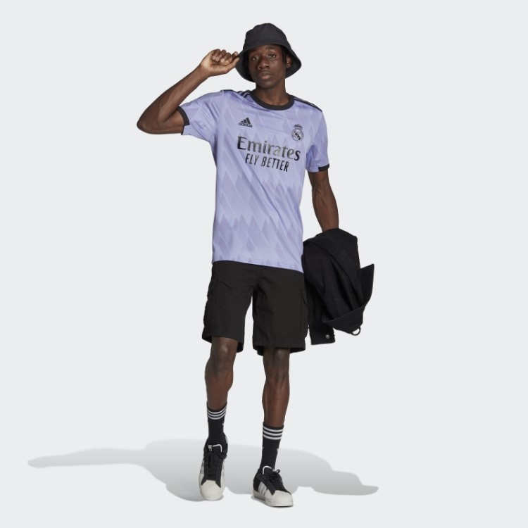 Camisa Roxa Clara Adidas Real Madrid 22/23 Fora De Moda