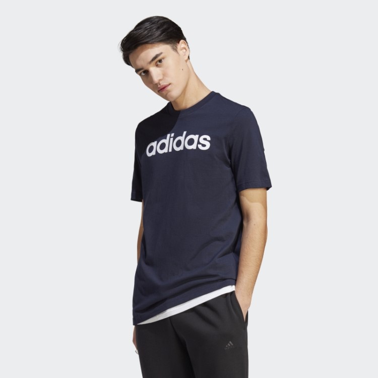 Tinta Para Camiseta Com Logo Bordado Linear Adidas Essentials Single Jersey
