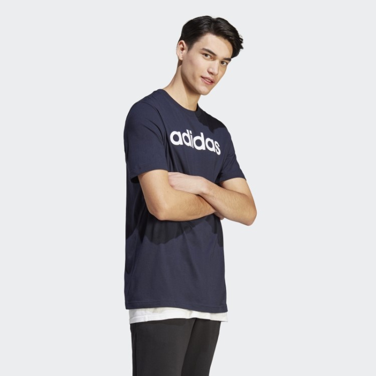 Tinta Para Camiseta Com Logo Bordado Linear Adidas Essentials Single Jersey