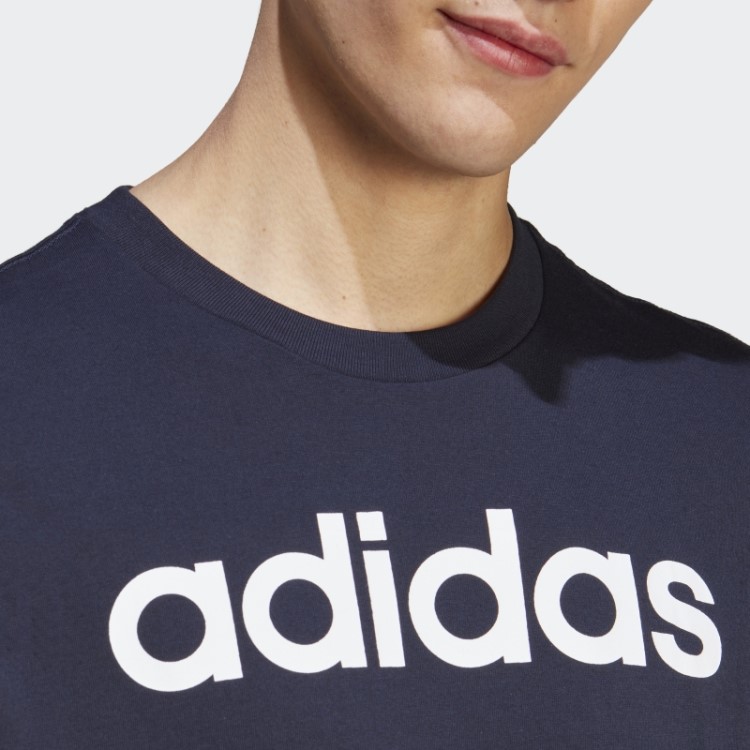 Tinta Para Camiseta Com Logo Bordado Linear Adidas Essentials Single Jersey