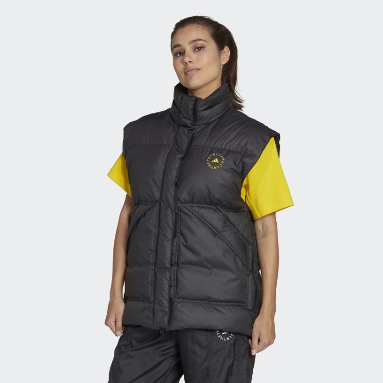 Colete De Inverno Acolchoado Preto Adidas By Stella Mccartney