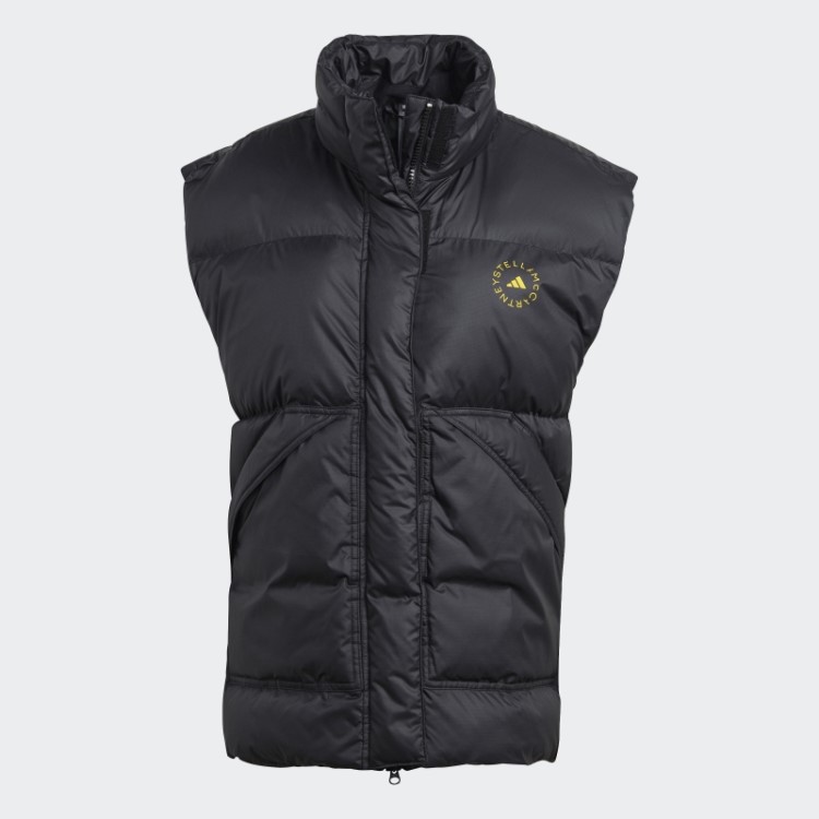 Colete De Inverno Acolchoado Preto Adidas By Stella Mccartney