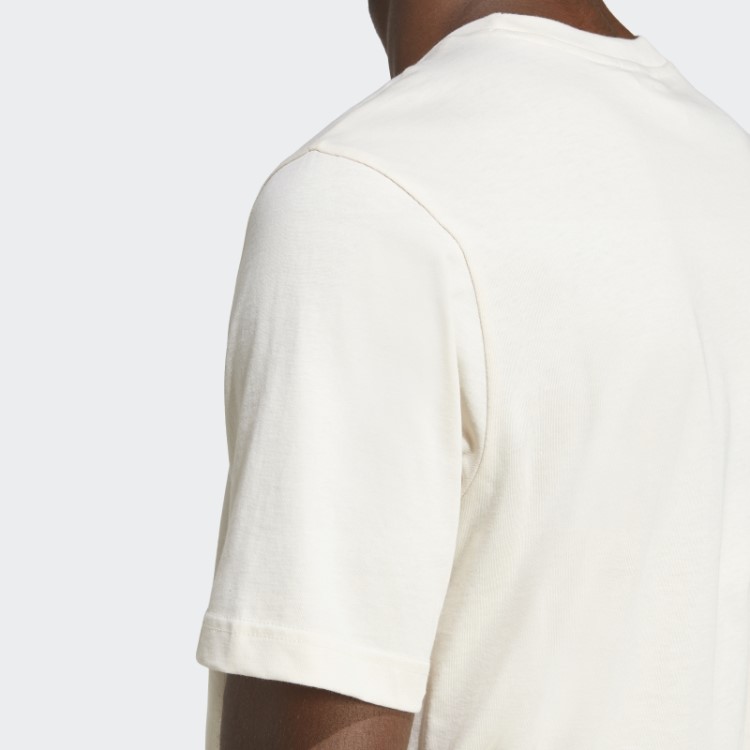 Camiseta Adidas Trefoil Essentials Moda Branca