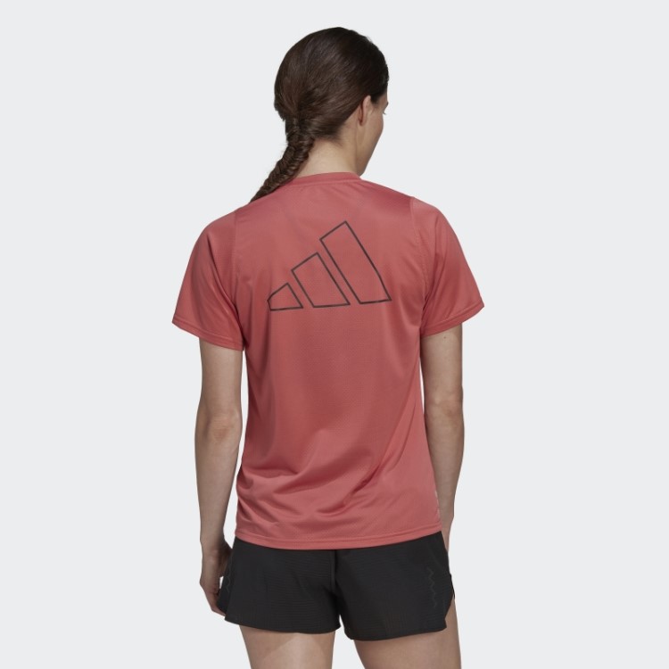 Camiseta De Corrida Vermelha Adidas Run Icons