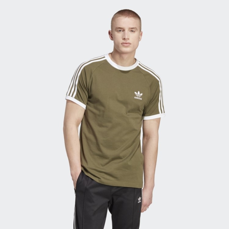 Camiseta Adicolor Classics Com As Três Listras Adidas Olive