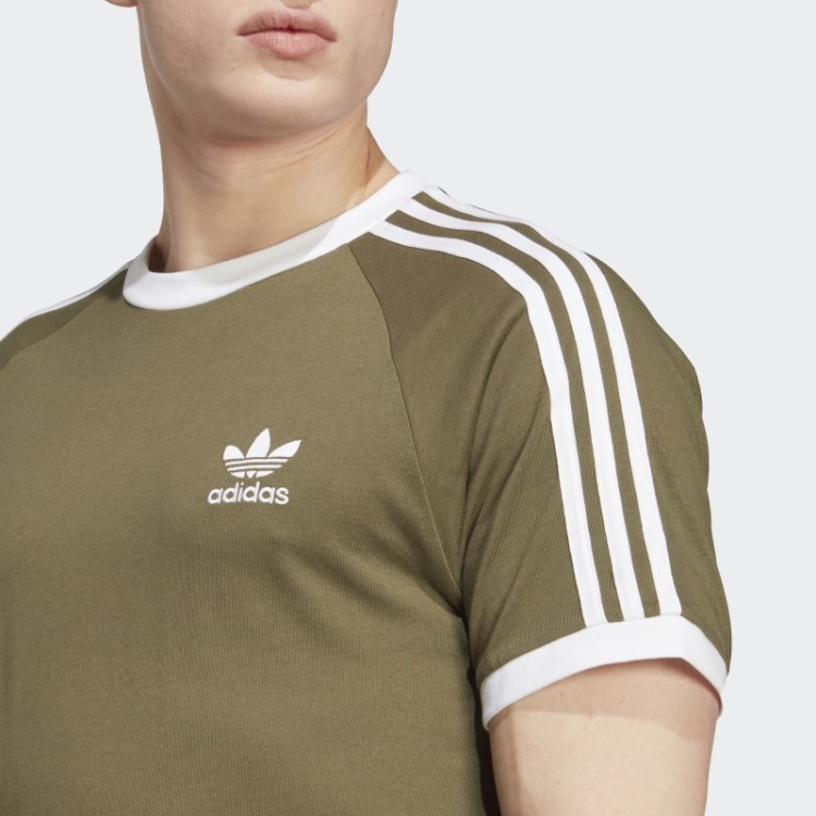 Camiseta Adicolor Classics Com As Três Listras Adidas Olive