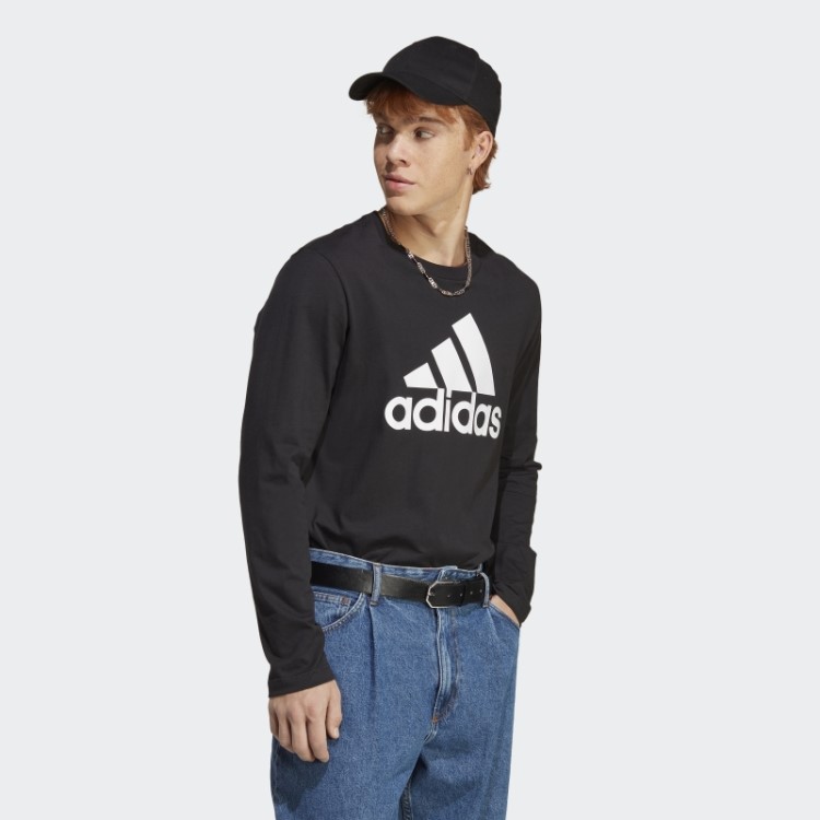 Camiseta Manga Longa Adidas Black Essentials