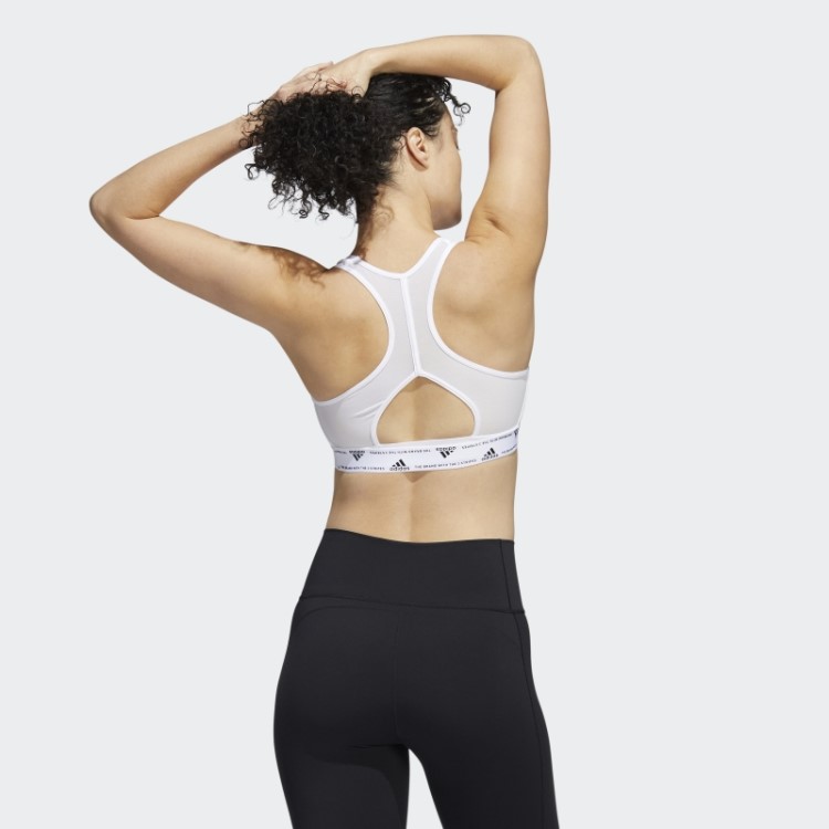 Sutiã Powerreact De Suporte Médio Adidas Branco