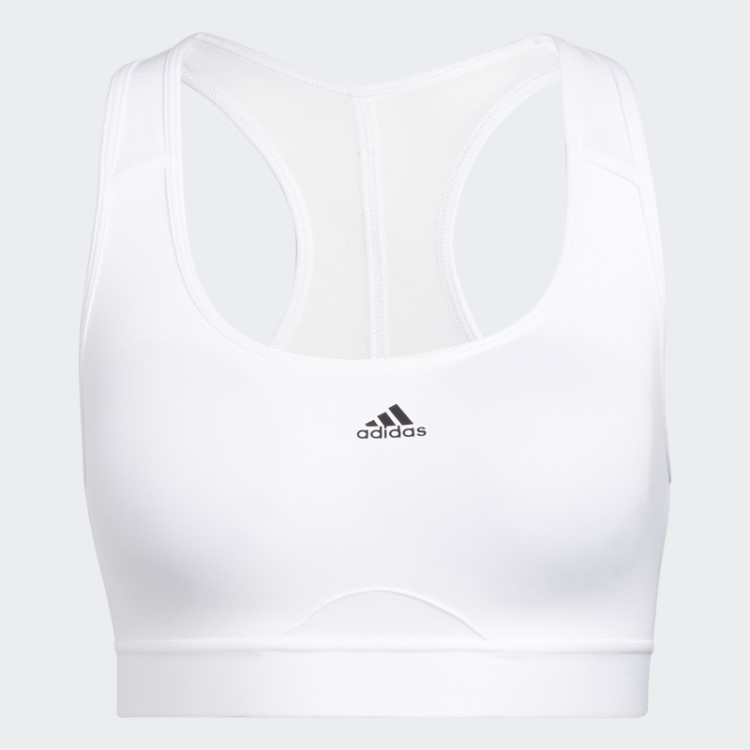 Sutiã Powerreact De Suporte Médio Adidas Branco